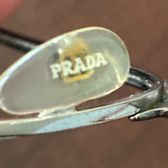 Prada eye 👁️ glasses black & silver frame only made in Italy unisex - Picture 11 of 16